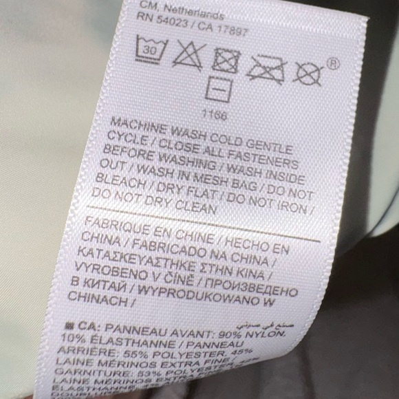 Athleta Incline Hybrid Vest Fern Green Ladies  Medium Mixed Knit Puffer - Picture 9 of 11